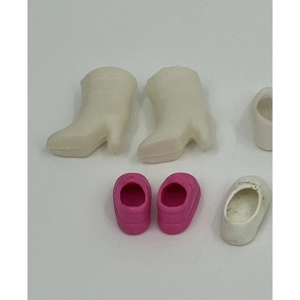 Vintage Lot of Shoes and Boots For Barbie Kelly Stacie Dolls 8 Pairs